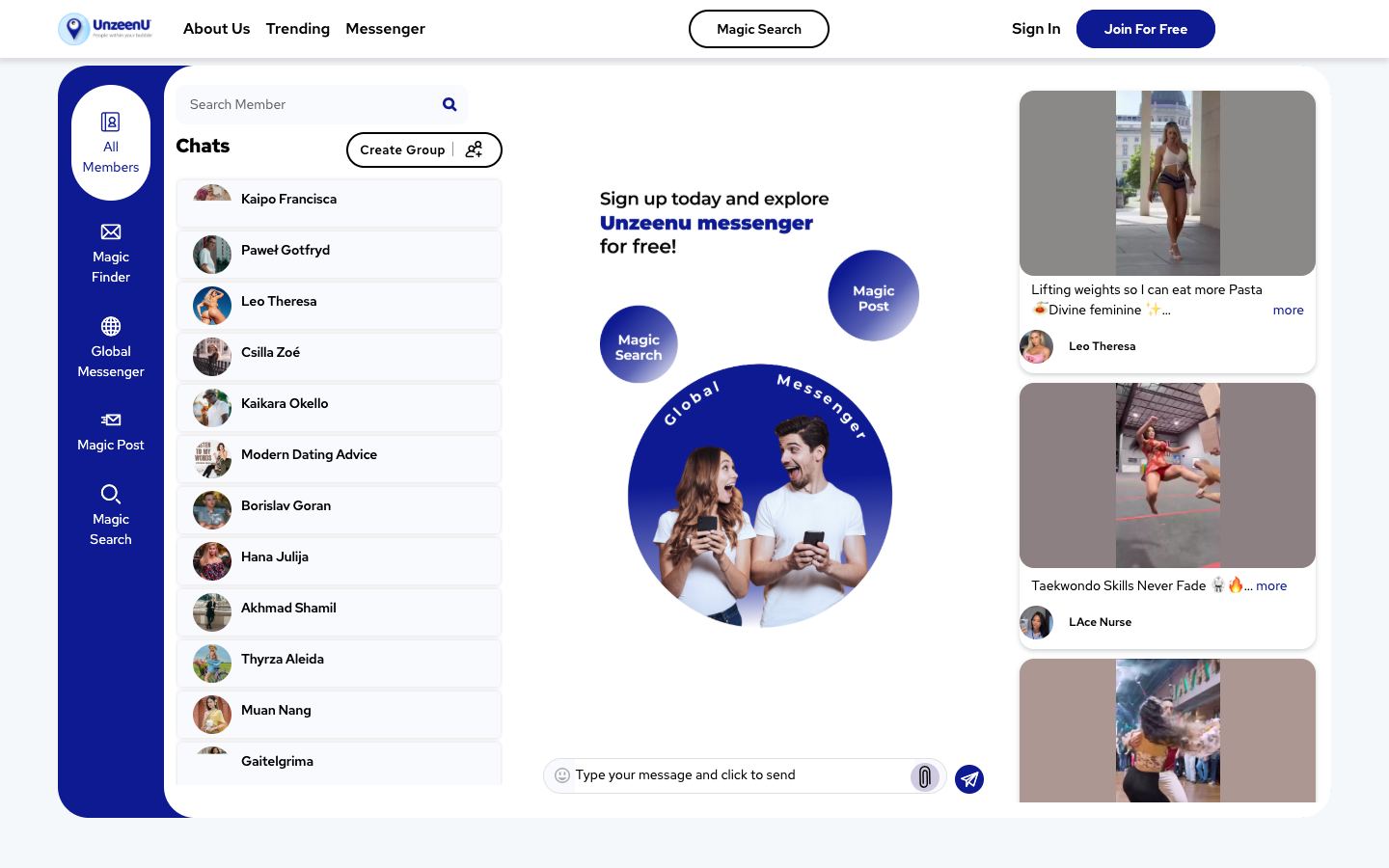 UnzeenU website